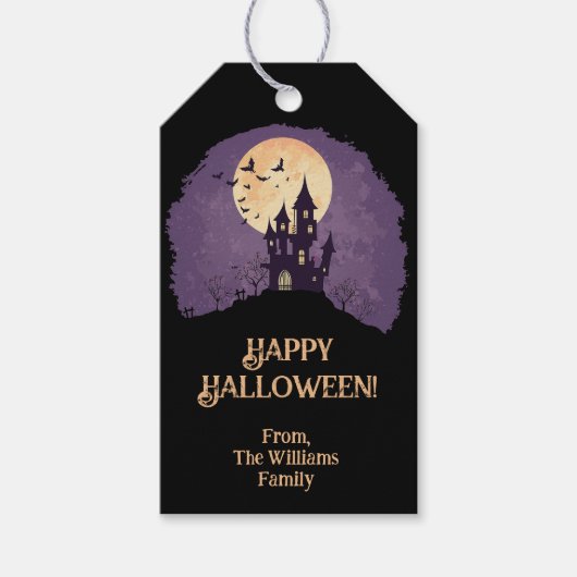 Gothic Spooky Spuk House Halloween Geschenkanhänger (Vorderseite)