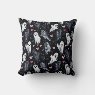 Gothic Spooky Valentine Gespenster mit Herz Kissen