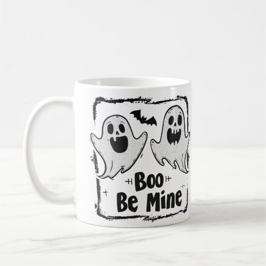 Gothic Spooky Valentine Ghosts Kaffeetasse (Links)