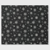 Gothic Spooky Weihnachtsschneeflocken Geschenkpapier (Flach)