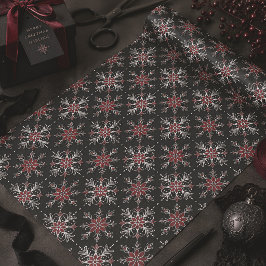 Gothic Spooky Weihnachtsschneeflocken Seidenpapier