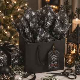 Gothic Spooky Weihnachtsschneeflocken Seidenpapier