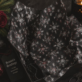 Gothic Spooky Weihnachtsschneeflocken Seidenpapier