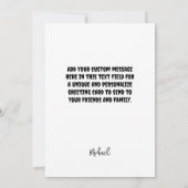 Gothic Spuk Family Viktorianisch Red House Gruß Karte (Rückseite)