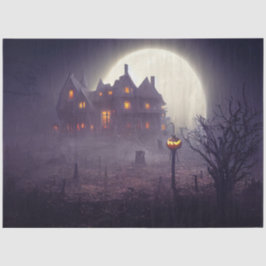 Gothic Spuk House Decoupage Seidenpapier