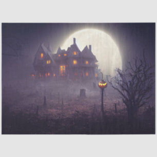 Gothic Spuk House Decoupage Seidenpapier