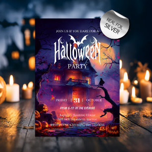 Gothic Spuk House Halloween Folieneinladung