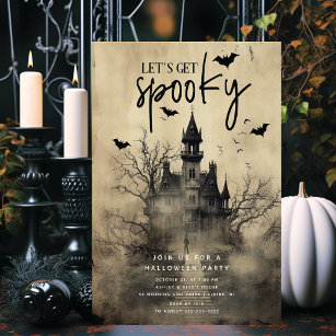 Gothic Spuk House Halloween-Party Einladung