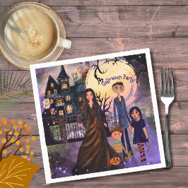 Gothic Spuk House Halloween-Party Napkins Serviette