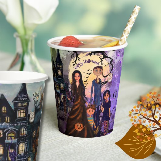 Gothic Spuk House Halloween-Party Paper Cups Pappbecher
