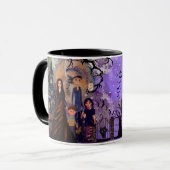 Gothic Spuk House Halloween Tasse (Vorderseite Links)