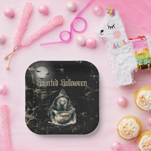 Gothic Spuk House Hexenkostüm Party Pappteller (Party)