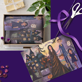 Gothic Spuk House Monster Family Tissue Seidenpapier