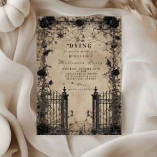 Gothic Spuk Manor Halloween Einladung