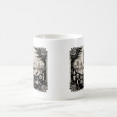 Gothic Spuk Skyline Paris Halloween Design Kaffeetasse (Mittel)