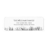 Gothic Spuk Woods Halloween Rücksendeadresse (Vorne)