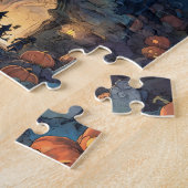 Gothic Spukschloss Halloween Puzzle (Seite)