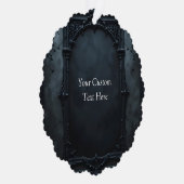 Gothic Square Frame Custom Ornament Karte (Rechts)