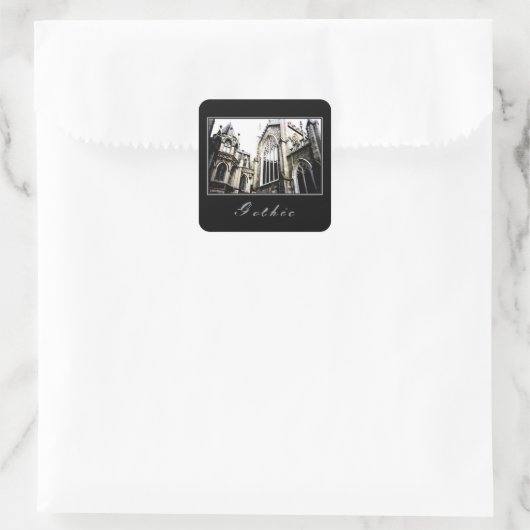 'Gothic' Square Stickers (Tasche)