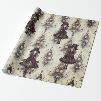 Gothic Steam Punk Alternative Christmas Fairy Geschenkpapier