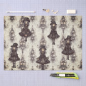 Gothic Steam Punk Alternative Christmas Fairy Seidenpapier (Handwerk)