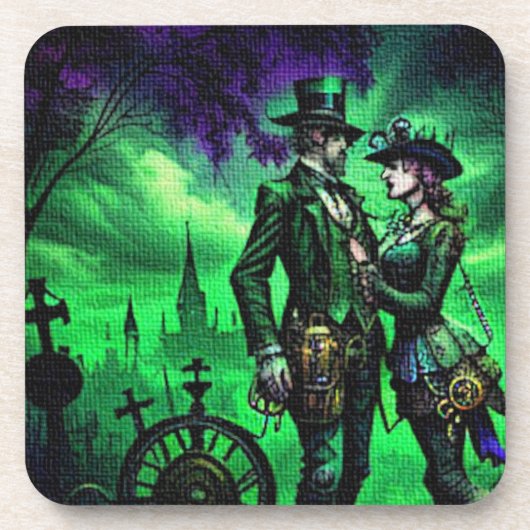 Gothic-Steam Punk: Getränkeuntersetzer (Vorderseite)