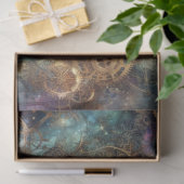 Gothic Steampunk Cat Celestial Voyage Decoupage Seidenpapier (Geschenk)