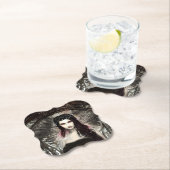 Gothic Steampunk Fallen Angel AI Art Untersetzer (Vor Ort)