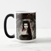 Gothic Steampunk Fallen Angel AI Art Verwandlungstasse (Links)
