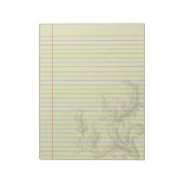 Gothic Steampunk Fantasy Legal Notepad Notizblock (Rotiert)