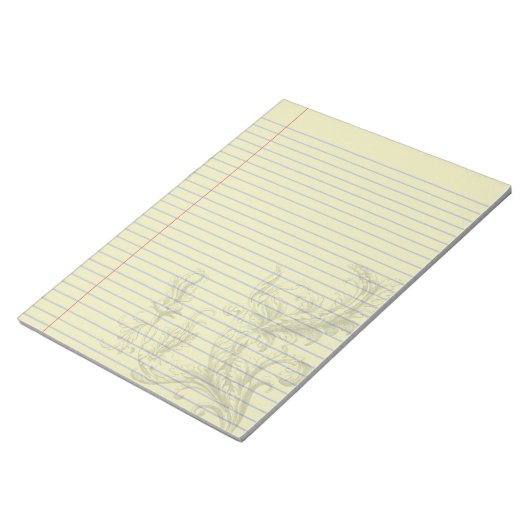 Gothic Steampunk Fantasy Legal Notepad Notizblock (angewinkelt)