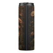 Gothic Steampunk Gold Cat Thermosbecher (Rückseite)