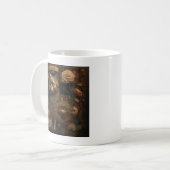 Gothic Steampunk Goldkatze Kaffeetasse (Vorderseite Links)