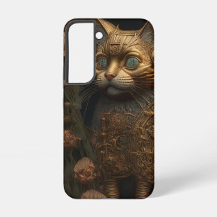 Gothic Steampunk Goldkatze Samsung Galaxy Hülle