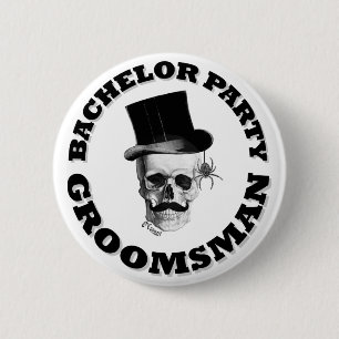 Gothic-Steampunk-Junggesellenabschied Button