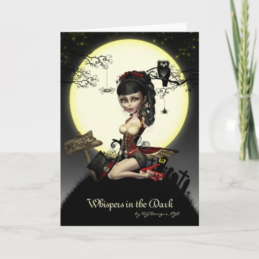 Gothic Steampunk Lolita Blank Note Card Karte (Vorderseite)