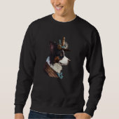 Gothic Steampunk mom Border Collie Sweatshirt (Vorderseite)