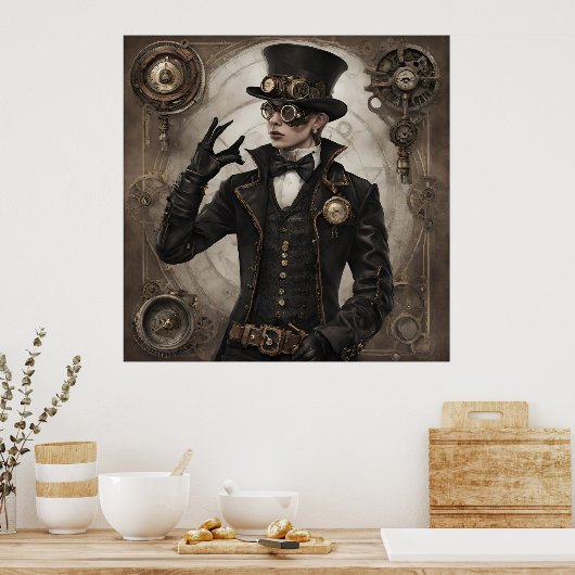 Gothic Steampunk Poster (Küche)