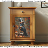Gothic Steampunk Raven, Lantern, DC2R Decoupage Seidenpapier