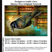 Gothic/Steampunk Raven With Antique Books ET5L Seidenpapier