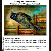 Gothic/Steampunk Raven With Antique Books ET5R Seidenpapier