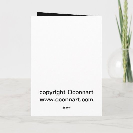 Gothic Steampunk Valentinstag Feiertagskarte (Rückseite)