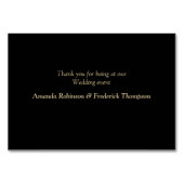 Gothic - Steampunk Wedding auf Wildlederkarten Tischnummer (Rückseite)