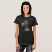 Gothic Steampunk Weimaraner T-Shirt (Vorne ganz)