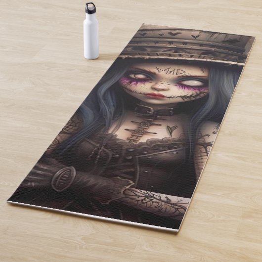 Gothic Steampunk Yoga Mat | Einzigartige Dunkle Fa Yogamatte (Beispiel)