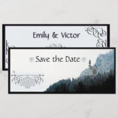 Gothic-Stil Save The Date (Vorne/Hinten)