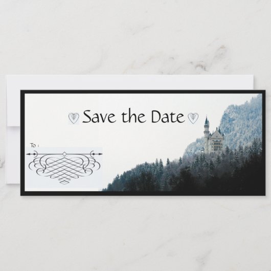 Gothic-Stil Save The Date (Vorderseite)