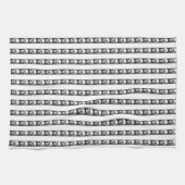 Gothic striped pattern with skulls geschirrtuch (Horizontal)