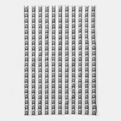 Gothic striped pattern with skulls geschirrtuch (Vertikal)