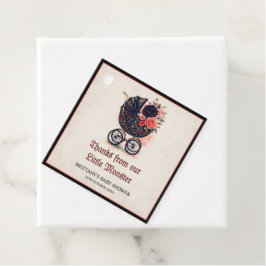 Gothic Stroller Halloween Babydusche Geschenkanhänger